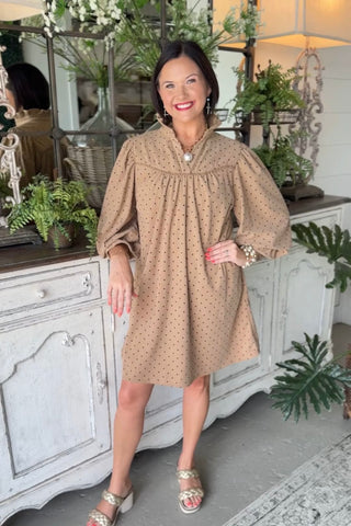 Vera Dress Taupe by Umgee