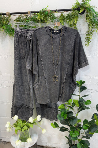 Glover Top Ash Black
