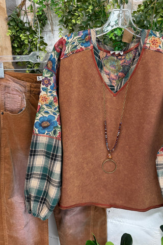 Winslet Top Chestnut by Easel Shirts & Tops Easel