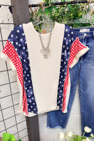 Firecracker Top Cream Shirts & Tops Heimish USA