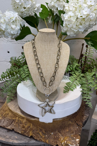 Trio Star Necklace Mixed