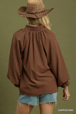 Campbell Top Cappuccino by Umgee
