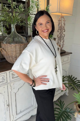 Nichols Sweater Ivory Sweater Glam