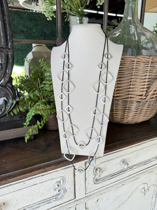 Geostorm Necklace Gold Necklaces L & B Creations