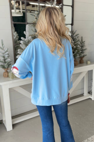 Coming To Town Baby Blue Shirts & Tops Fantastic Fawn