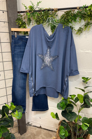 Milani Star Denim Blue Shirts & Tops Prospero