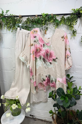 Beautiful Floral City Beige Prospero