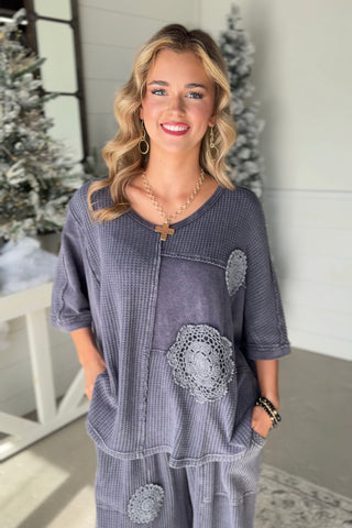 Sweetie Pie Top Blue by Easel Shirts & Tops Easel