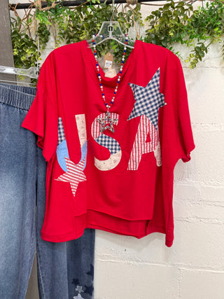 Sweet Land of Liberty Red Shirts & Tops Bibi