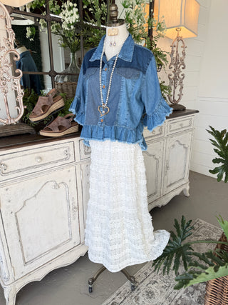 Erin Skirt White Skirt Very J