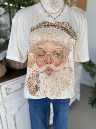 Selfie Santa Tee Ivory T Shirt J coons