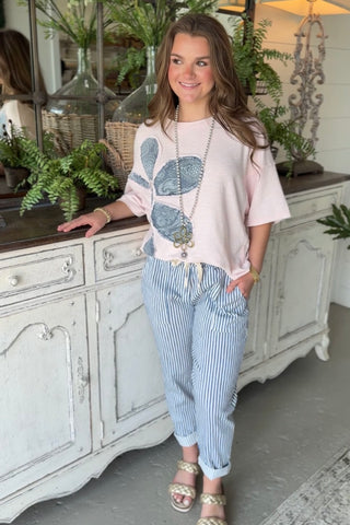Call My Blush Top by Easel Shirts & Tops Easel