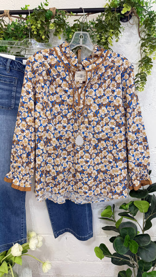 Vestavia Top Brown Mix by Umgee