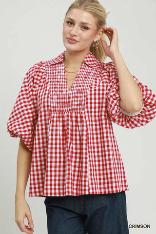 Scotty Top Crimson by Umgee