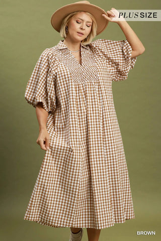 Harrison Long Dress Brown by Umgee Dresses Umgee