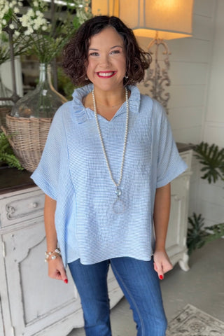 Felicity Top Blue Shirts & Tops Haptics