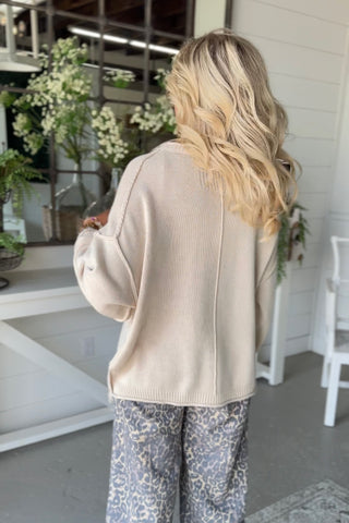 Junction Dusty Blue sweater Blu Pepper