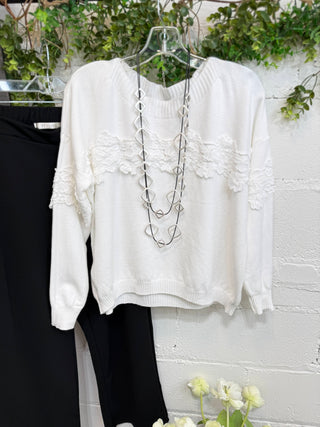 Elegance Sweater Blue Sweater Miss Carla