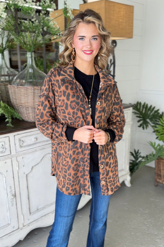 Fearless Animal Brown Shirts & Tops Heimish USA