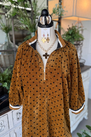 Barnes Dress Camel by Umgee Dresses Umgee