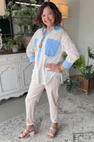 Whimsical Top Ivory