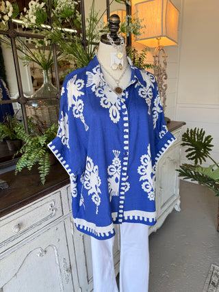 Madrid Cobalt by Umgee Shirts & Tops Umgee