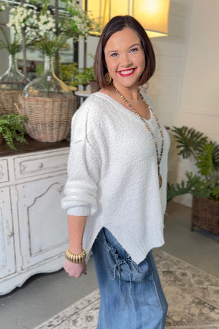 Alpine Sweater White Sweater Miracle