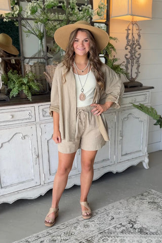 St Pete Shorts Taupe shorts Giada Fashion