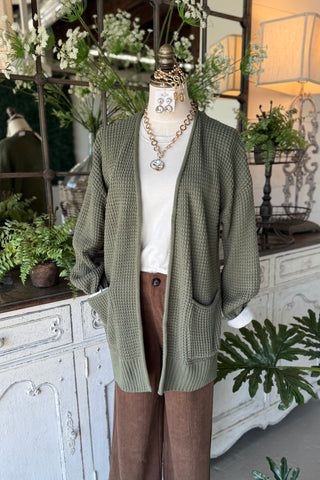 Diane Cardigan Light Olive