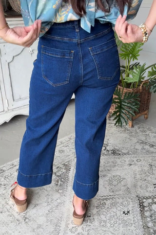Nostalgia Pants Dk Denim by Entro Pants Entro