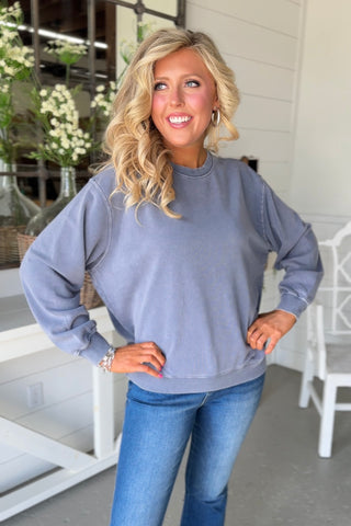 Haven Sweatshirt Dusty Navy Sweatshirt HYFVE