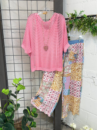 Burke Pants Pink Latte by Easel Pants Easel