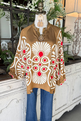 Tuscan Top Bronze Shirts & Tops Gigio