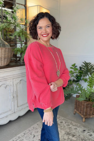 Duffy Top Red Shirts & Tops Blu Pepper