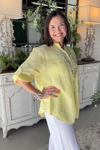 In The Details Top Yellow Shirts & Tops Prospero