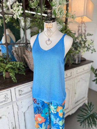Easy Tank Azure Blue Tank Top Camilla