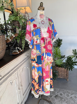 Dahlia Top Blue Mix by Umgee Shirts & Tops Umgee