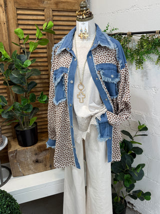 Cover Your Tracks Top Denim Mix