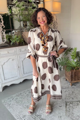 kalani midi dress Kalani Midi Dress Cream by Umgee RESTOCK Soon carol's boutique