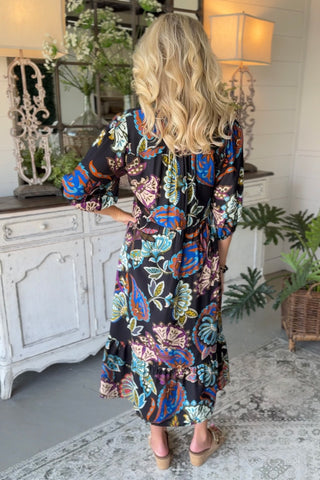 Flourish Dress Black by Umgee RESTOCK Soon