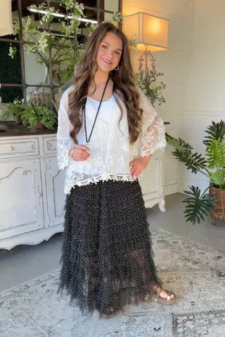 All The Frills Skirt Black RESTOCK Soon Skirt Miss Carla