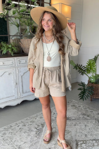 St Pete Shorts Taupe shorts Giada Fashion