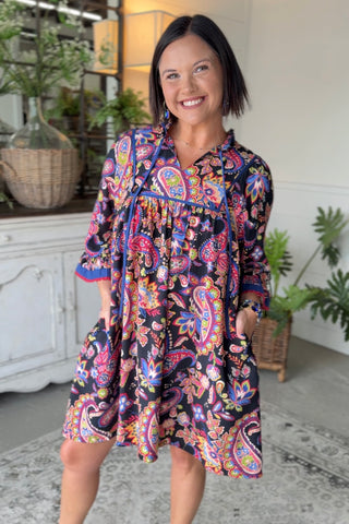 Durango Dress Black Mix by Umgee