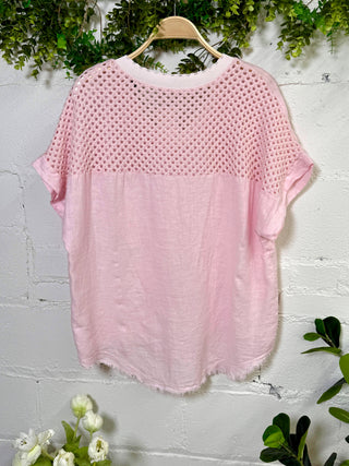 Spring Bling Top Pink Shirts & Tops New Afeis