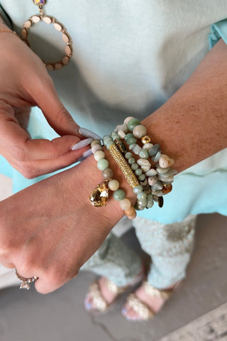 Mint to Be Bracelet Set by Pink Panache Bracelets Pink Panache