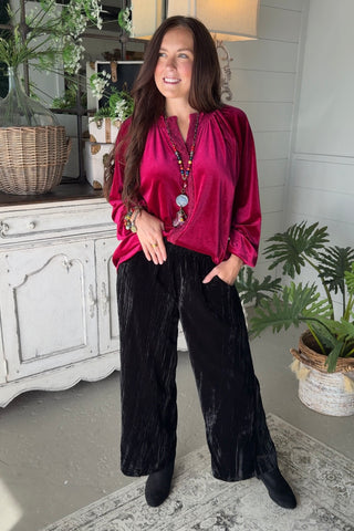 Maggie Top Raspberry by Umgee Shirts & Tops Umgee