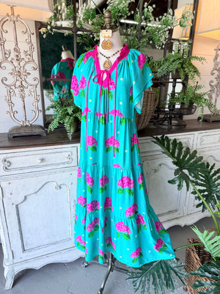 Isabella Long Dress Jade by Umgee Dresses Umgee