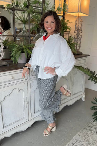 Checkmate Pants Black Pants Vine & Love