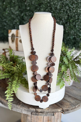 Corona Necklace Brown