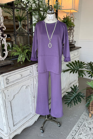 Next Level Pant Set Eggplant